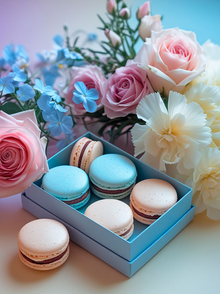 Caja de Macarons Franceses (6 piezas)