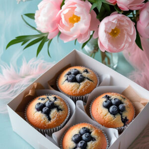 Muffins de Blueberry (4 piezas)