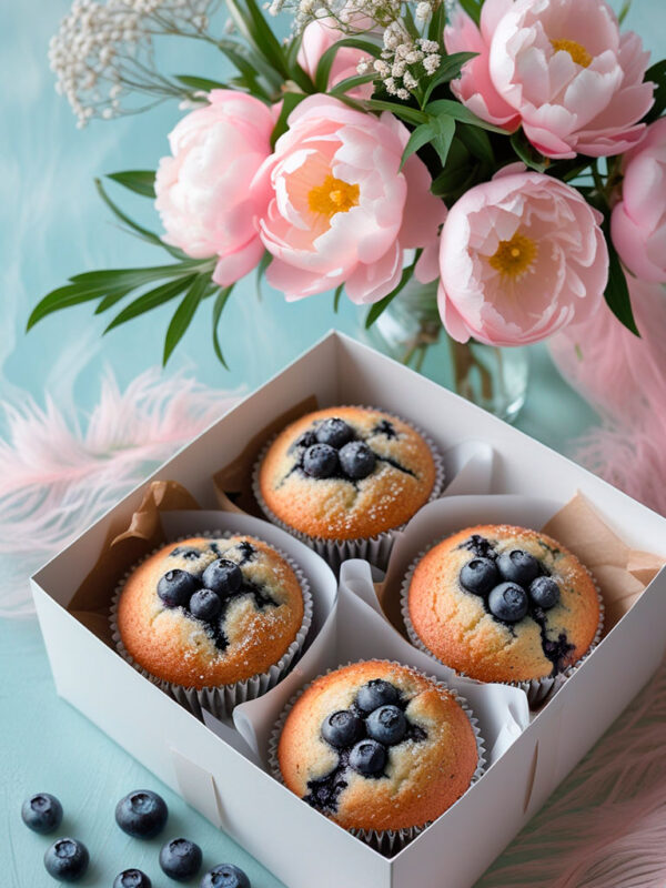Muffins de Blueberry (4 piezas)